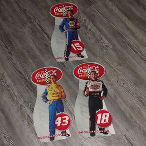 Coca Cola Racing Family mini standups Set of 3  New